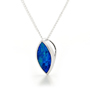 Opal Jewellery 18k White Gold Light Opal Doublet Pendant, opal jewellery