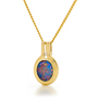 Opal Jewellery 18k Yellow Gold Light Opal Doublet Pendant, opal jewellery