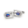 Opal Jewellery Sterling Silver Light Opal Doublet Cuff Link, opal jewellery