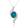 Opal Jewellery Sterling Silver Light Opal Doublet Pendant, opal jewellery