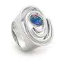Opal Jewellery Sterling Silver Light Opal Doublet Ring, opal jewellery
